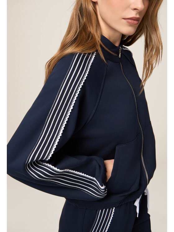 Oltre Oltre Felpa G871J004289N034 Blu Regular Fit