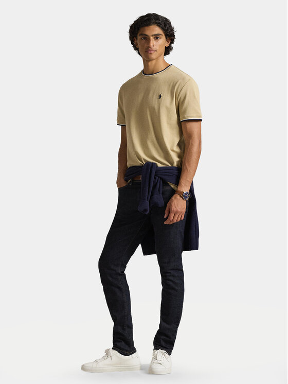 Polo Ralph Lauren Polo Ralph Lauren Тишърт 710963492500 Бежов Regular Fit