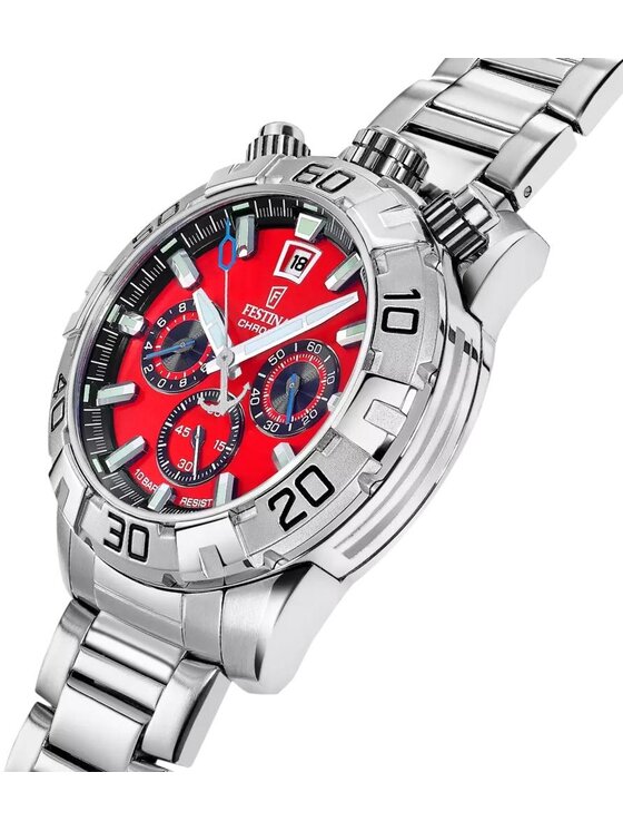 Festina Festina Zegarek F20743-5 Srebrny