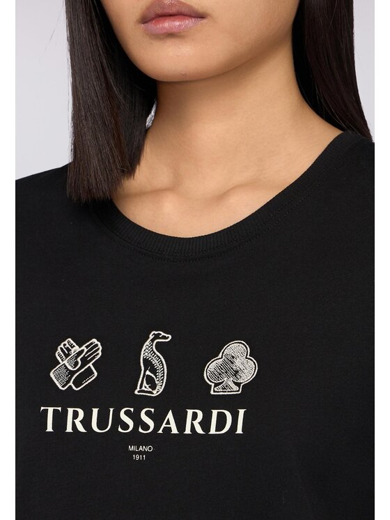 Trussardi Trussardi T-shirt G1166000198N033 Nero Regular Fit