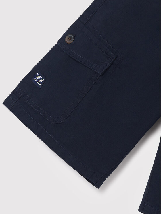 Pantaloncini di tessuto 6207 Blu scuro Regular Fit...