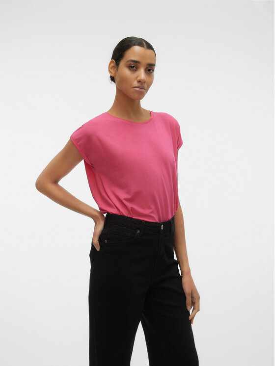 Vero Moda Vero Moda Tričko Ava 10284468 Ružová Regular Fit