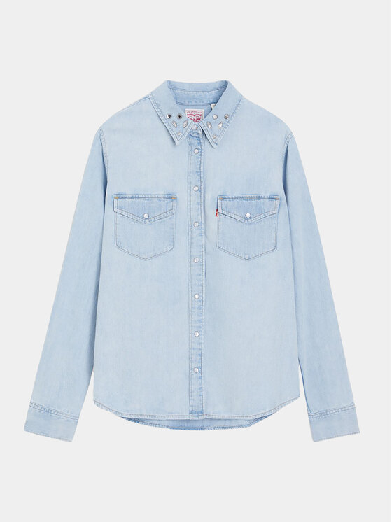 Levi's® Levi's® džínsová košeľa Essential Western 16786-0024 Modrá Regular Fit