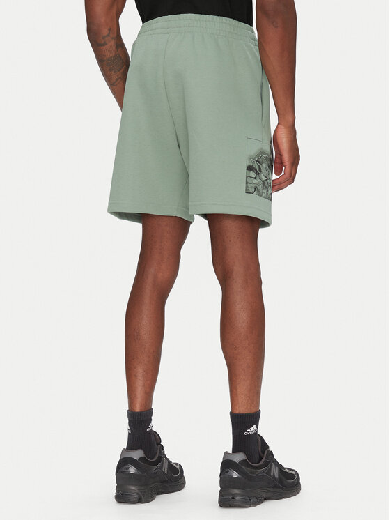 adidas adidas Sportiniai šortai Star Wars The Mandalorian™ JI5722 Žalia Regular Fit