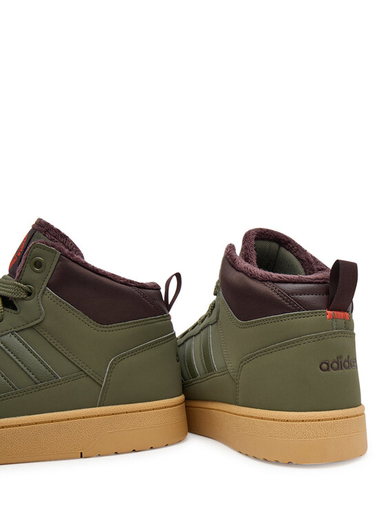 adidas adidas Sneakersy Rapid Court Mid Winterized JR0184 Zielony