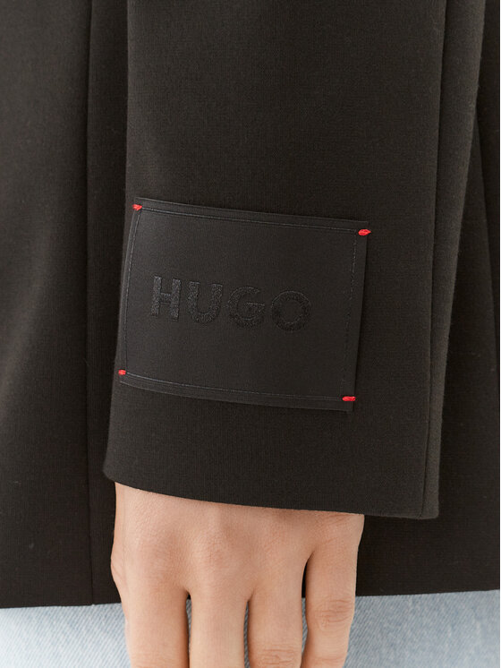 HUGO Hugo Marynarka Amaga 50494607 Czarny Relaxed Fit