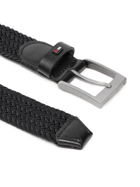 Tommy Hilfiger Tommy Hilfiger Vyriškas Diržas Adan Elastic 3.5 AM0AM09406 Juoda