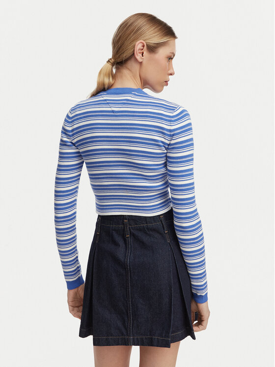 Tommy Jeans Tommy Jeans Kardigán DW0DW22314 Modrá Slim Fit