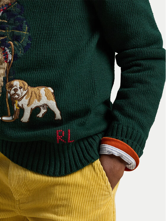 Polo Ralph Lauren Polo Ralph Lauren Sweater 323978393001 Zöld Regular Fit