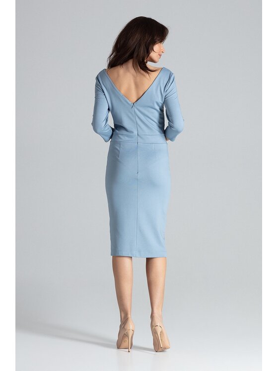 Lenitif Lenitif Vestito K476 Blu Regular Fit