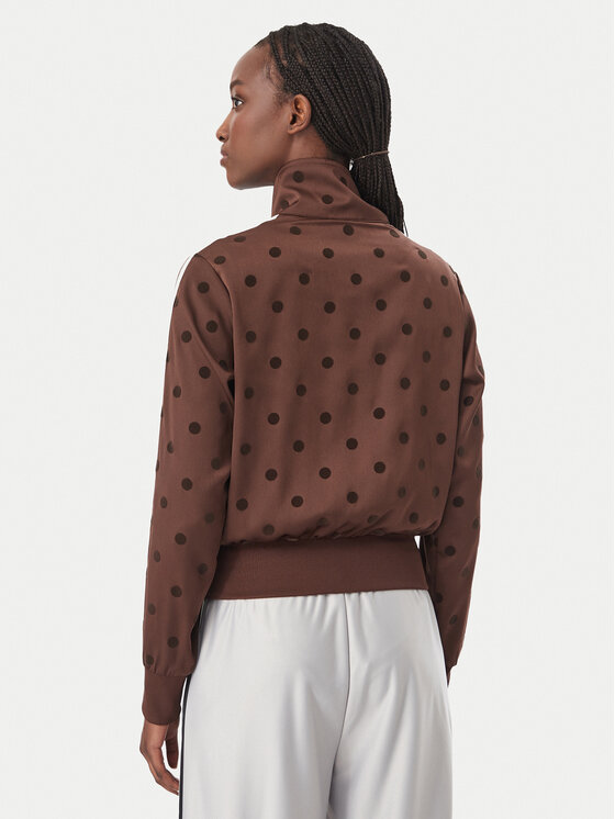adidas adidas Bluza Satin Polka Dots Tt Track Top LI2855 Brązowy Regular Fit