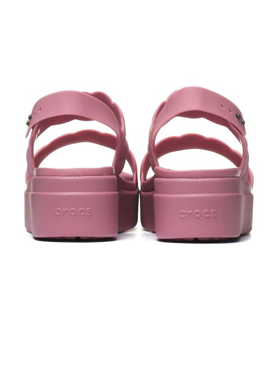 Crocs Crocs Klapki BROOKLYN WOVEN UPPER LOW W Różowy