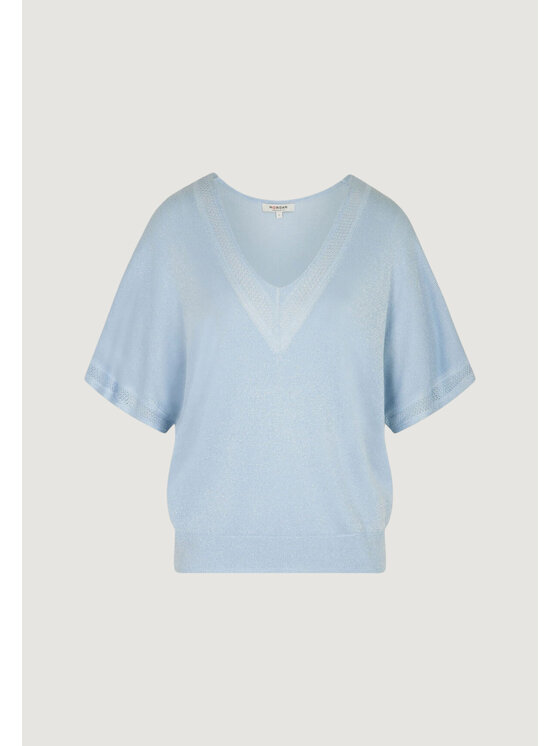 Morgan Morgan Bluse 241-MCHRIS Himmelblau Relaxed Fit