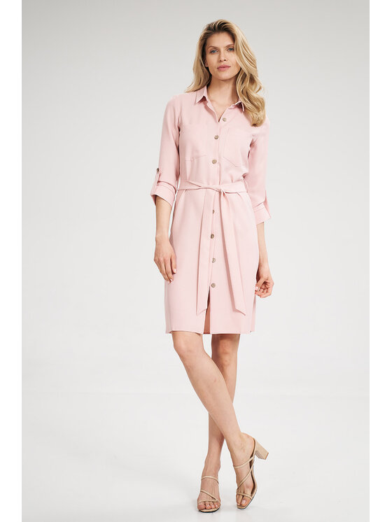 FIGL FIGL Sukienka M701 Różowy Regular Fit