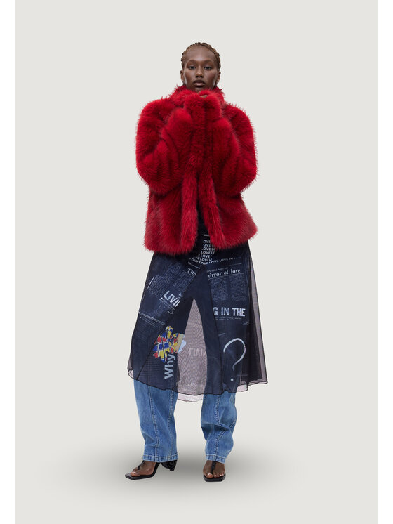 Desigual Desigual Pelliccia CHAQ_CRUDELIA Rosso Firm Fit