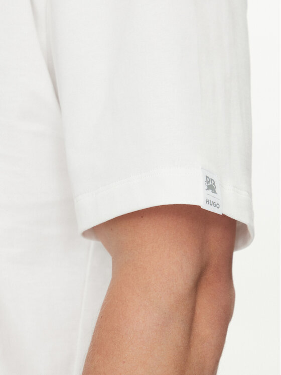 HUGO HUGO T-krekls Daveley_RB 50545125 Balts Regular Fit