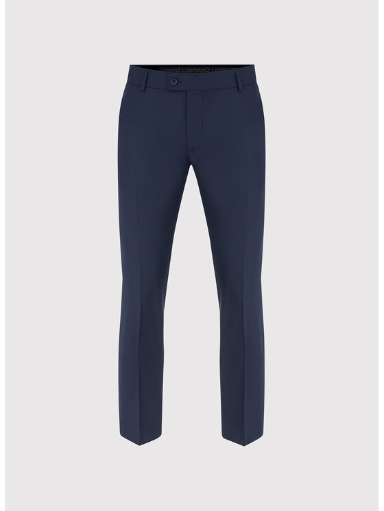Pako Lorente Pako Lorente Spodnie garniturowe P25WF-6G-005 Granatowy Super Slim Fit