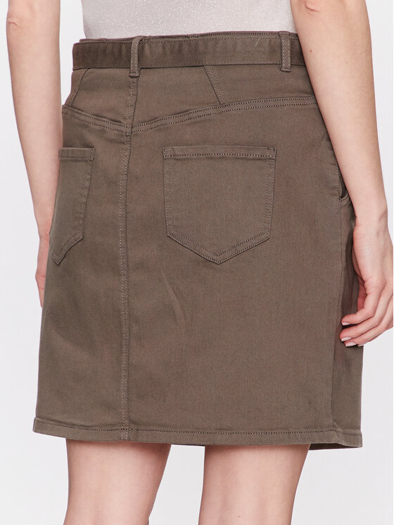 Morgan Morgan Farmer szoknya 231-JSTELA Khaki Regular Fit