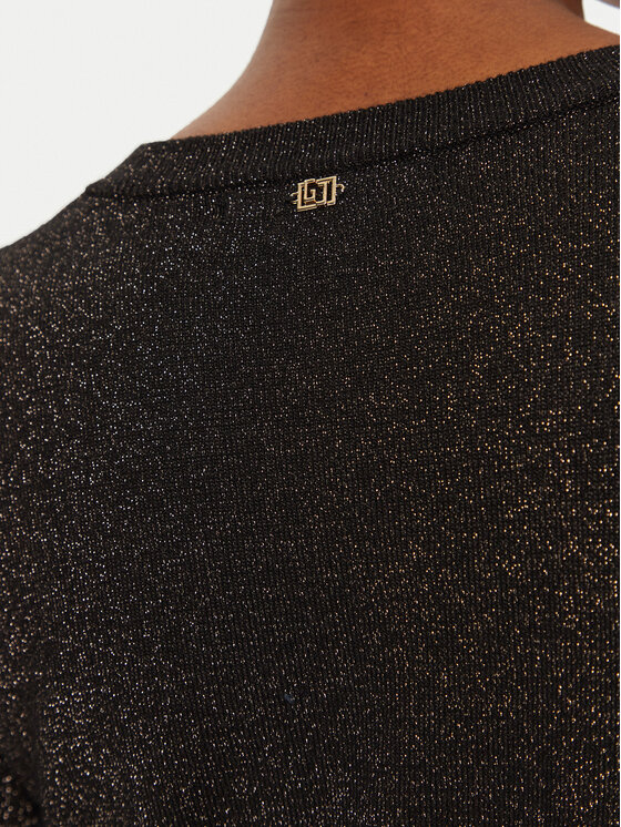 Gaudi Gaudi Kootud kleit 421BD13009 Must Slim Fit