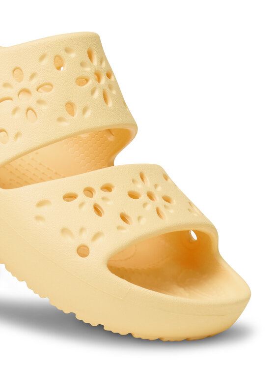 Crocs Crocs Natikače Classic Floral Cutout Sandal 210966 Narančasta