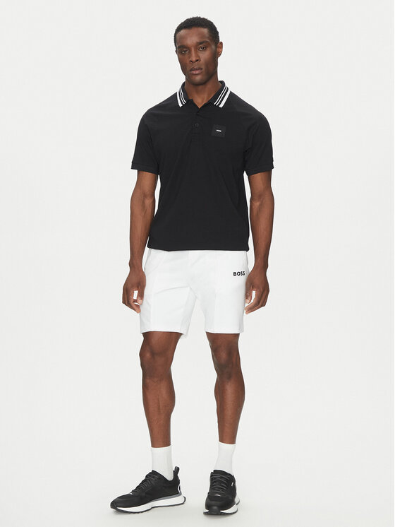 BOSS BOSS Sportske kratke hlače 50537819 Bijela Regular Fit