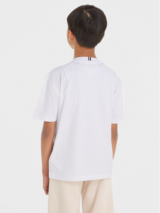 Tommy hilfiger plain white shirt top