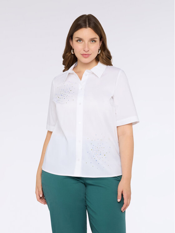 Fiorella Rubino Fiorella Rubino Camicia 5115T001358N011 Bianco Regular Fit