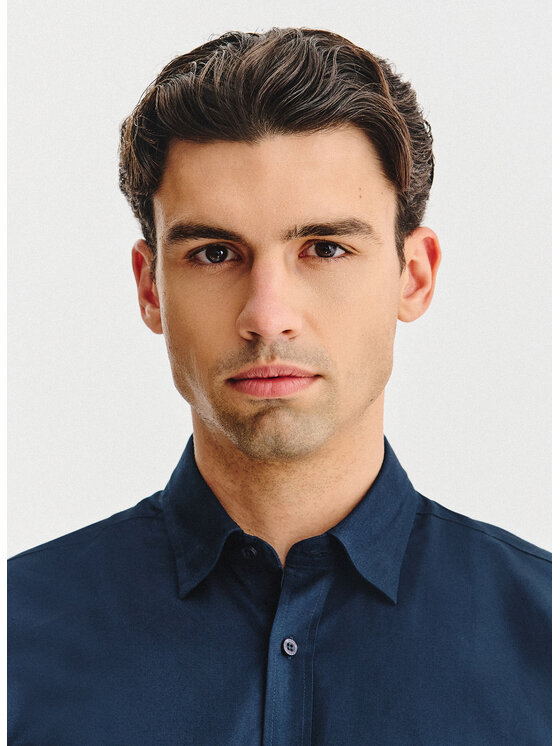 Pako Lorente Pako Lorente Koszula P25WF-1X-011 Granatowy Slim Fit