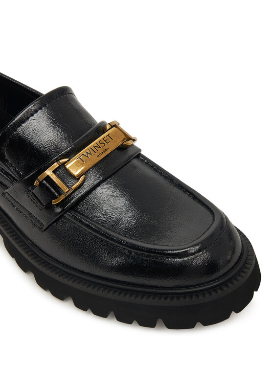 TWINSET TWINSET Loafers 252TGT080 Čierna