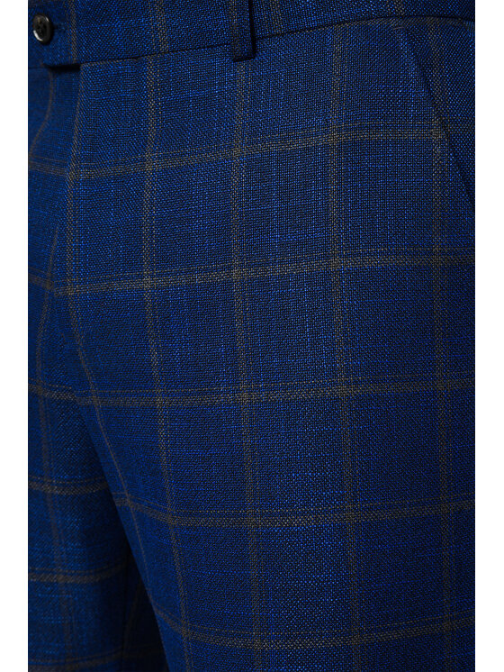 Lancerto Lancerto Spodnie materiałowe Elche SP073222000019 Granatowy Slim Fit