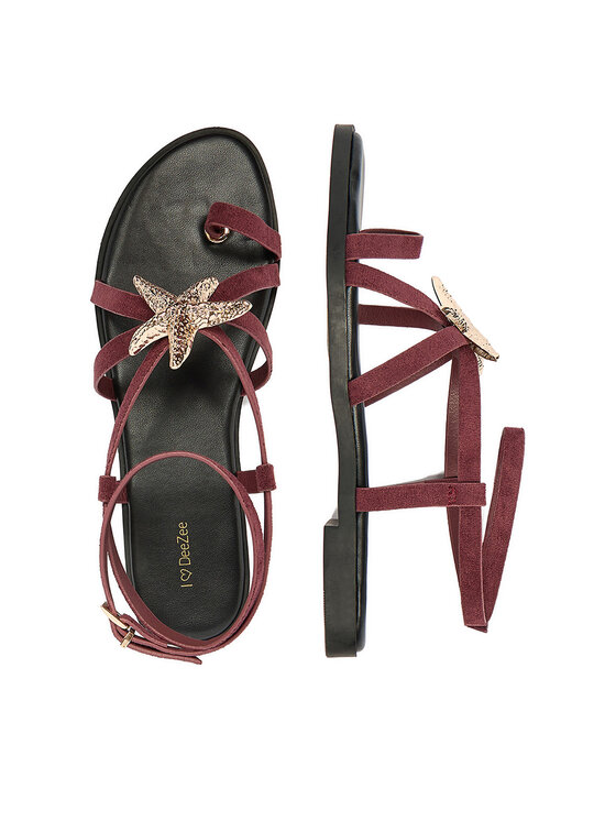 DeeZee DeeZee Sandalen CEO-YLD-F9678 Dunkelrot