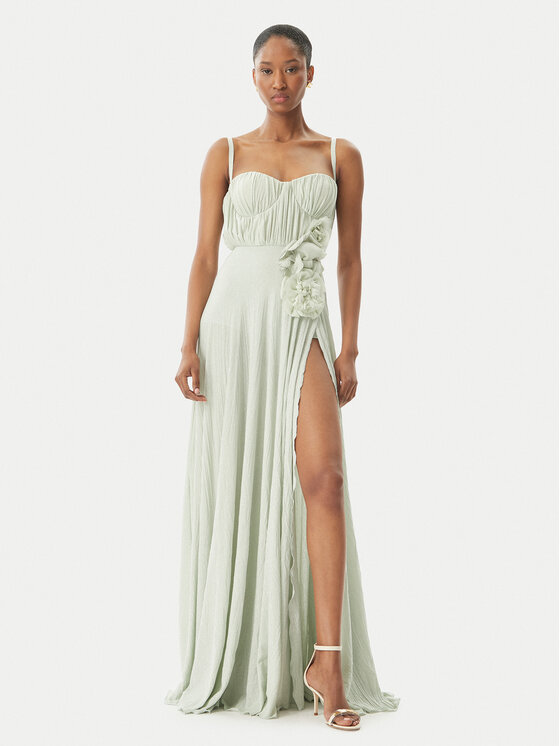 Elisabetta Franchi Elisabetta Franchi Õhtune kleit AB-R22-52E2 Roheline Regular Fit