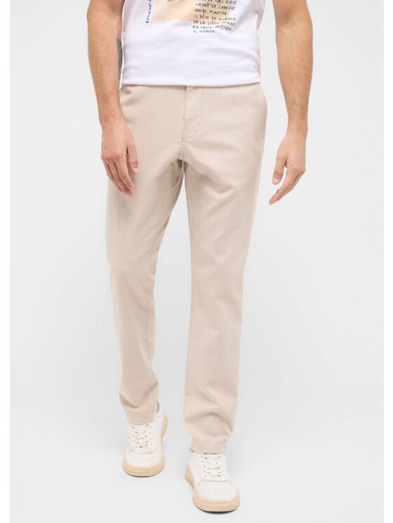 Mustang Mustang Pantaloni di tessuto Style Oakland Beige Slim Fit