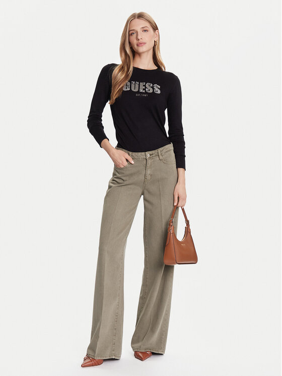Guess Guess Пуловер W5BR40 Z2NQ2 Черен Regular Fit