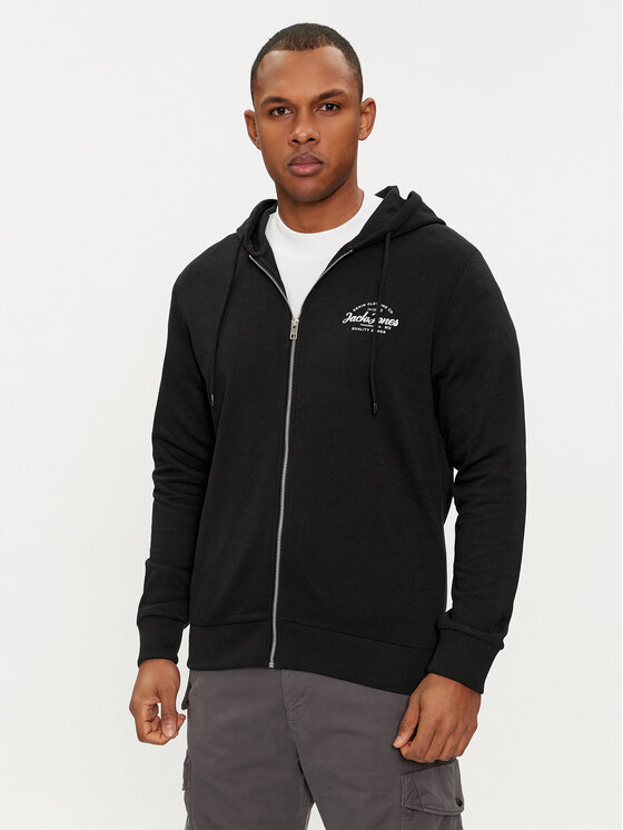 Jack&Jones Jack&Jones Majica dugih rukava Forest 12249238 Crna Standard Fit
