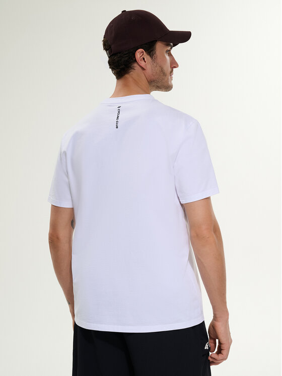 4F 4F T-Shirt WHEEL & WAVE Biały Relaxed Fit