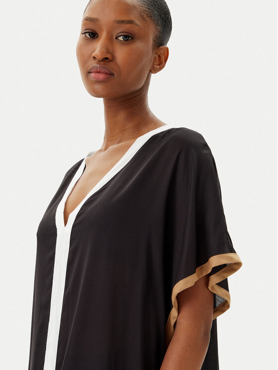 BOSS BOSS Haljina za plažu 50540531 Crna Relaxed Fit