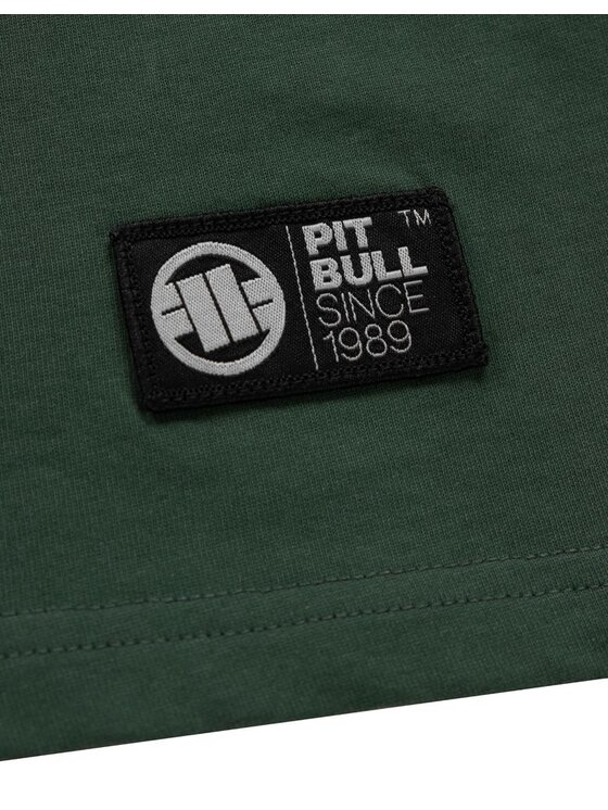PITBULL PITBULL T-Shirt Koszulka Zielony Regular Fit