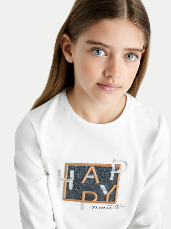 Mayoral Mayoral Bluse 7004 Écru Regular Fit