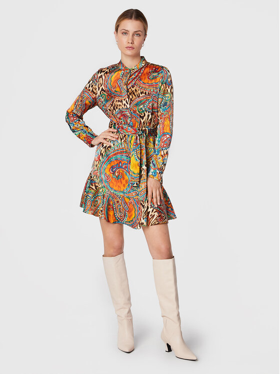 Vestito chemisier 2BGK59 7099Z Multicolore Regular...