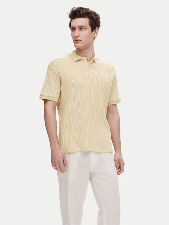 Selected Homme Polo Jaden 16092781 Bēšs Regular Fit