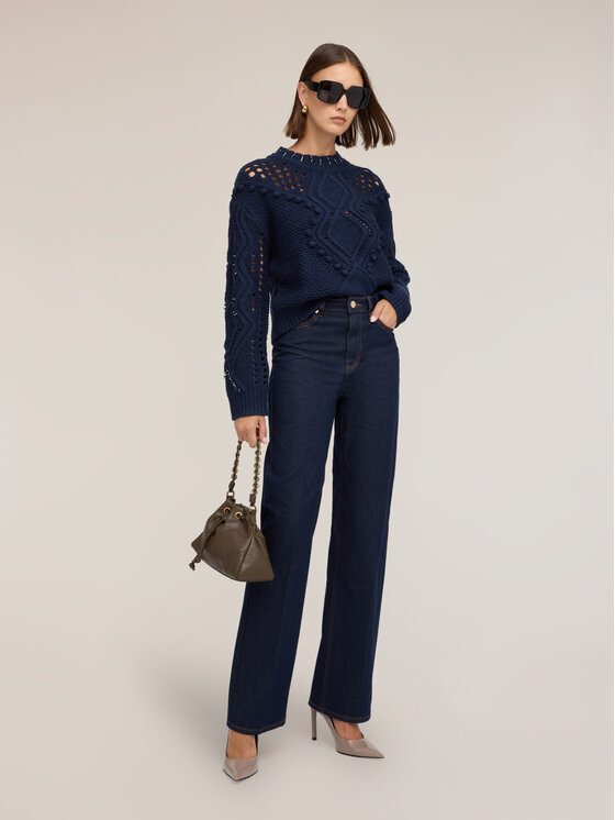 Motivi Motivi Maglione M621W004339N034 Blu Regular Fit
