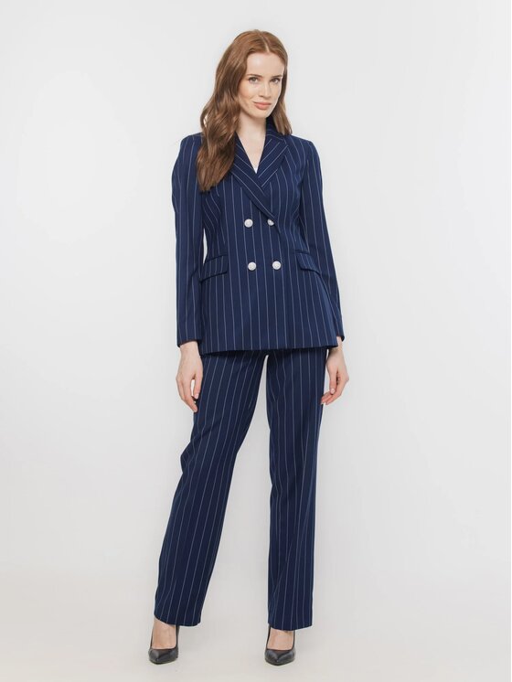 Willsoor Willsoor Marynarka 68260 Granatowy Slim Fit