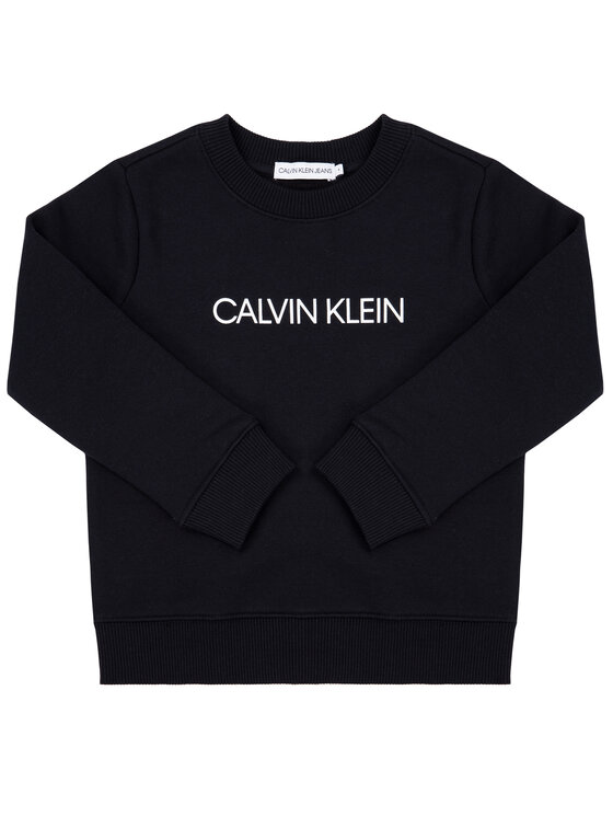 Calvin Klein Jeans Calvin Klein Jeans Mikina Institutional IU0IU00040 Černá Regular Fit