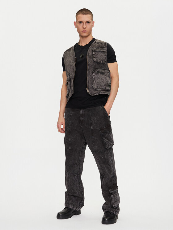 Alpha Industries Alpha Industries Kamizelka Canvas Acid Vest 156140 Czarny Regular Fit