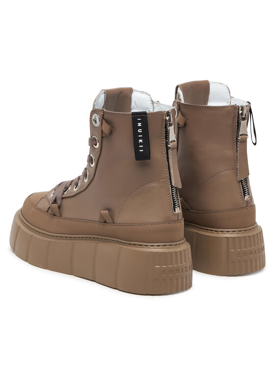 Inuikii Inuikii Μποτίνια Leather Matilda 1001.002.0042 Ανοιχτό καφέ