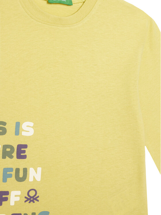 United Colors Of Benetton United Colors Of Benetton Bluză 35RYG10K4 Verde Regular Fit