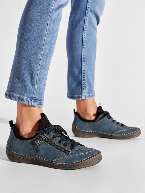 Rieker Rieker Sneakersy 52573-14 Granatowy