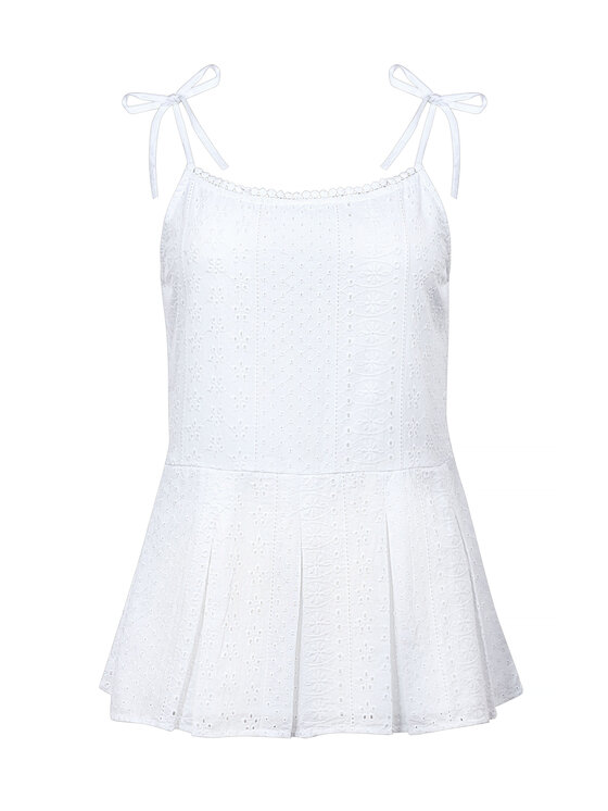Feba Feba Bluzka F222 Biały Regular Fit