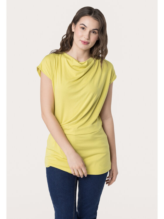 QUIOSQUE QUIOSQUE Bluzka 1UC003 Żółty Regular Fit